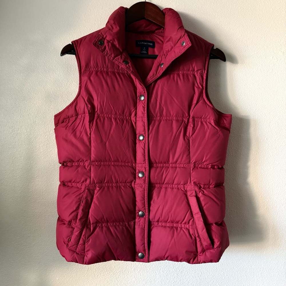 Lands' End Women's Cherry Puffer Vest